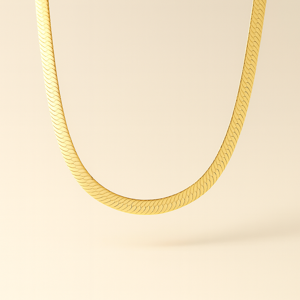 GOLD HERRINGBONE (5MM)