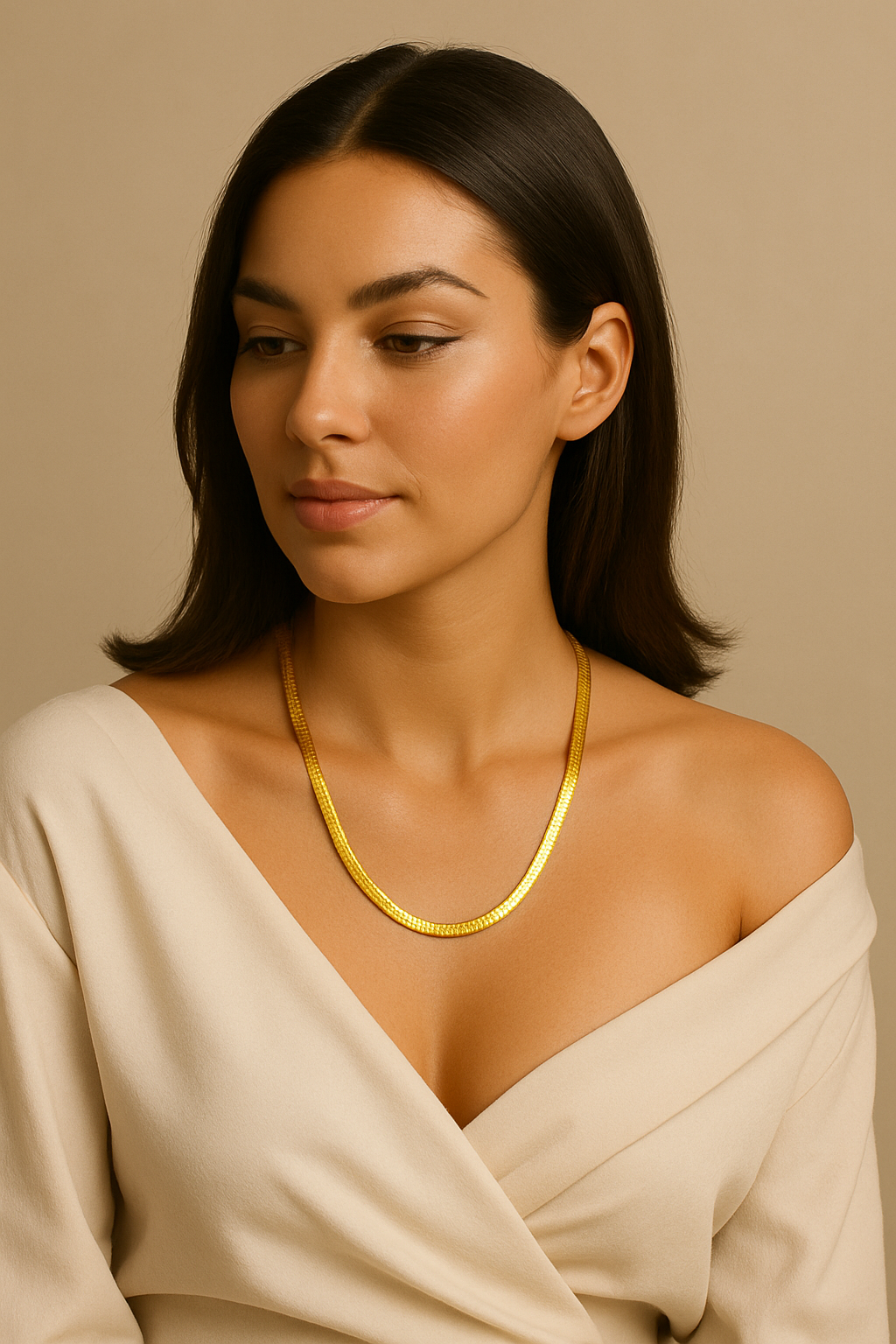 GOLD HERRINGBONE (5MM) - Image 2