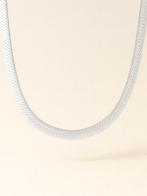 SILVER HERRINGBONE (5MM)